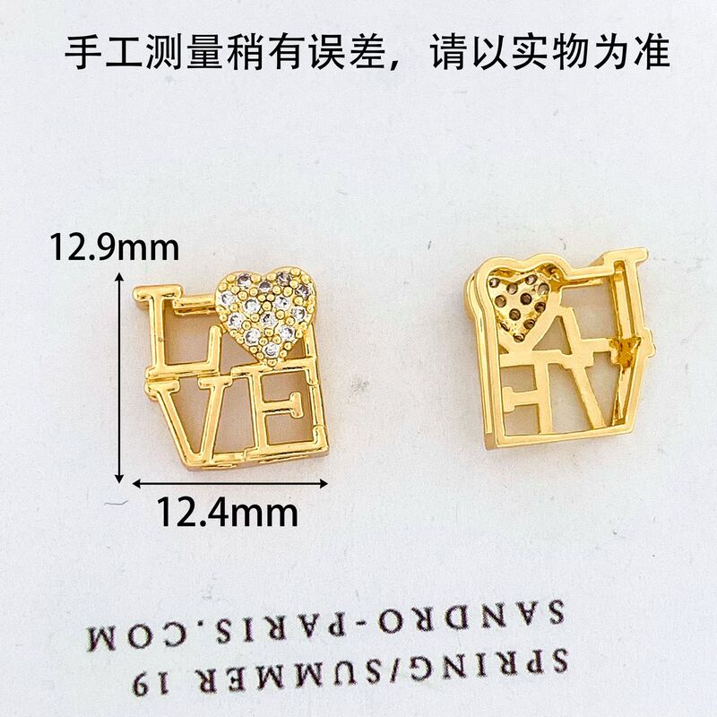 串珠新款跨境DIY爱心字母几何图案百搭手表带手链随意搭配配饰|undefined