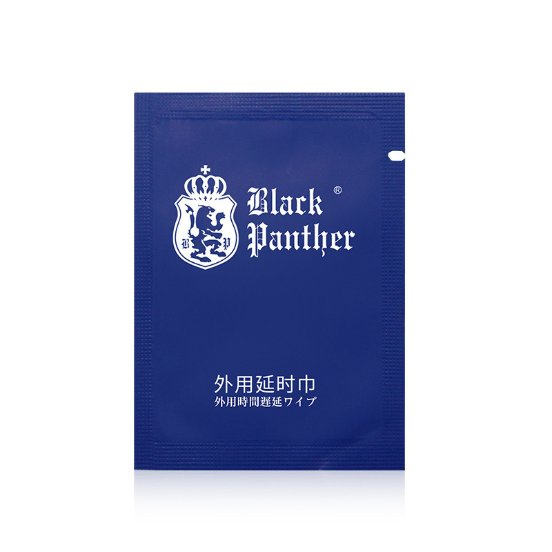 Panther 3 generaciones toallitas húmedas 1 pieza de toallitas húmedas de retraso de tiempo masculinas para adultos al por mayor