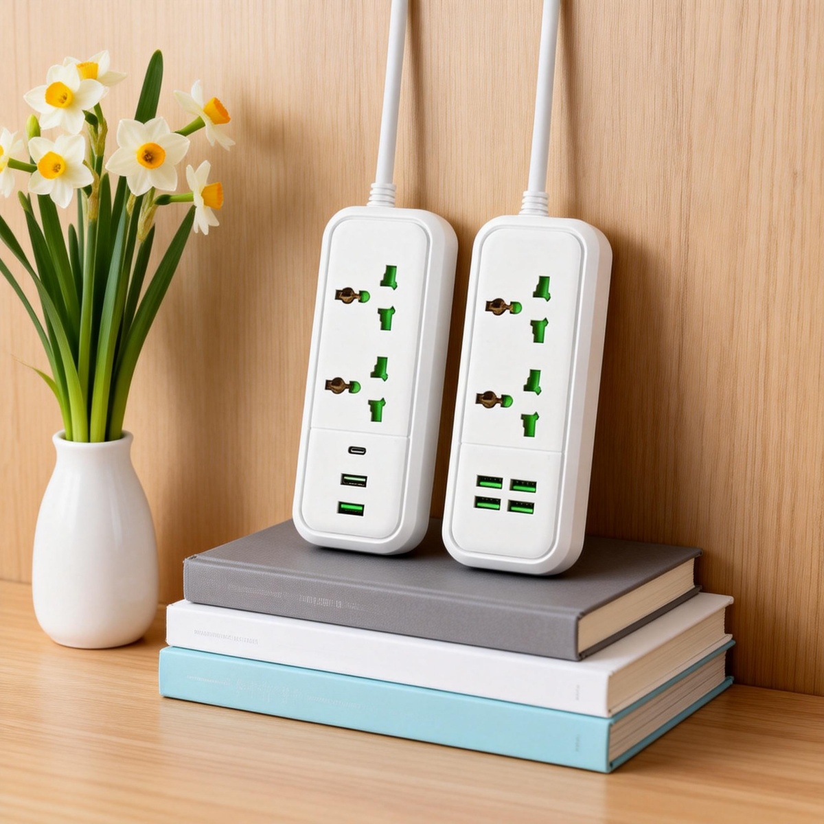 外贸万能智能电线插座排插大功率带USB 多孔位扩展插排跨境插座