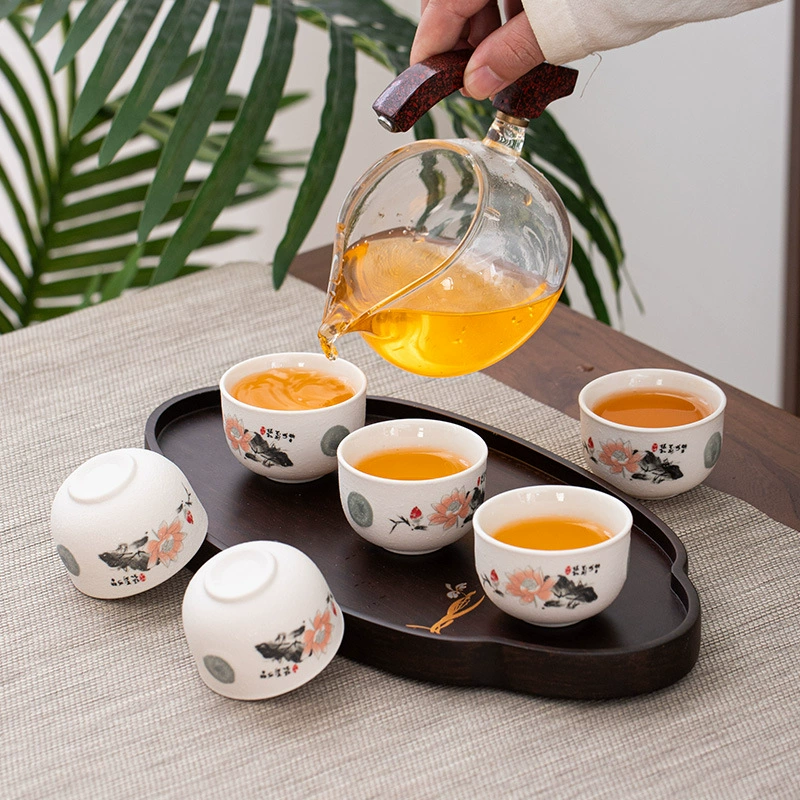 Small tea cup, ceramic tea set, 6 packs