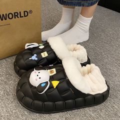 EVA卡通小狗棉拖女冬季防水防滑外穿厚底加绒学生宿舍可拆卸棉鞋