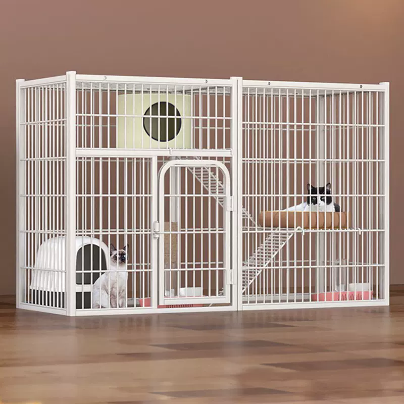 猫笼 大号方管猫笼子猫屋猫舍猫别墅繁殖笼子幼猫成猫通用猫咪用