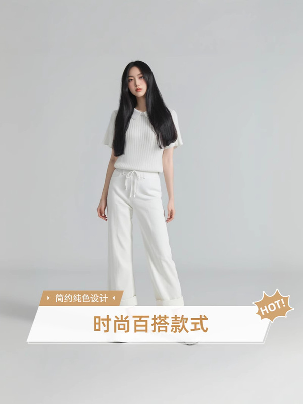 2025 夏ニッチレースベビードール襟右肩半袖女性のスリムスプライシングニットトップクロスボーダードロップシッピング|undefined