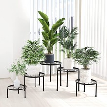 铁艺金属花架花几花盆支架植物盆栽支架5件套室内室外花园铁架子