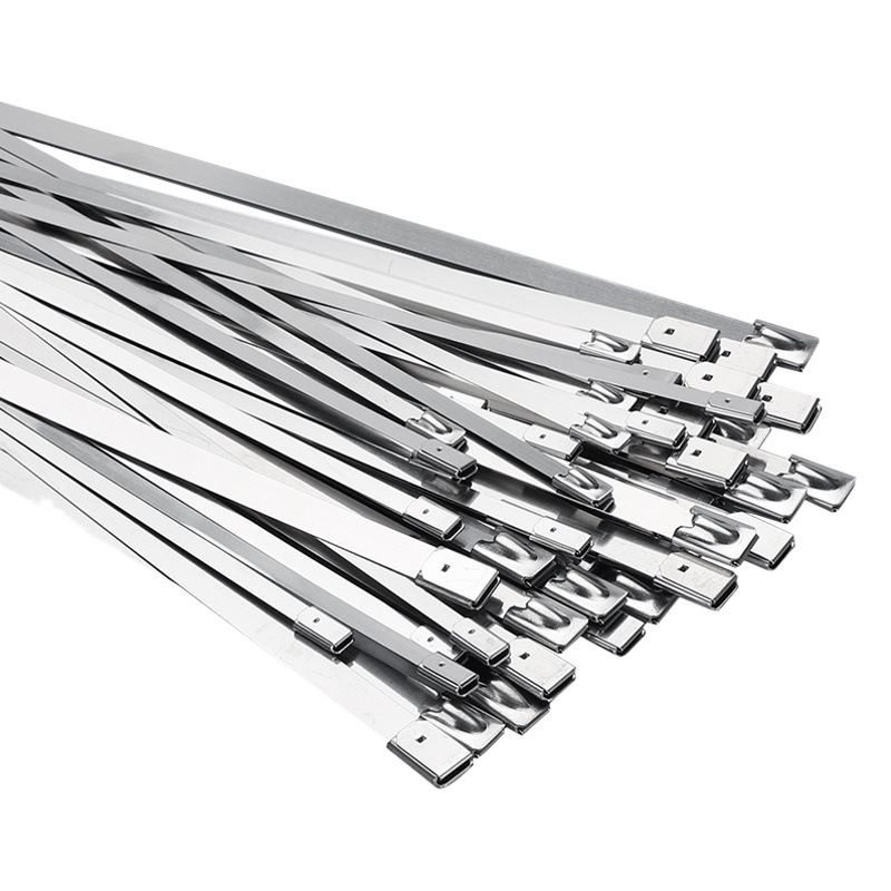 201 corbata de cable de acero inoxidable corbata de cable marina de metal corbata de cable autoblocante corbata de cable 4,6*200 vinculante cinturón