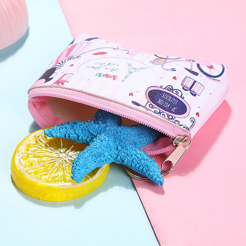 Creative Cartoon Creative PU Zero Wallet Fashion Key Coin Bag Mini Children Bag Lady Wallet