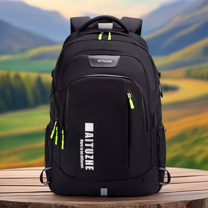 Aitu's New Backpack for Men, Schoolbags for Large and Middle School Students, Korean Style Men's Outdoor Water-Repellent Computer Business Backpack
