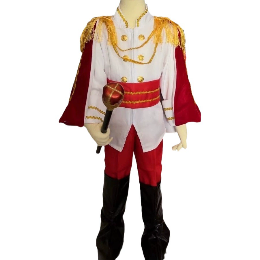 Костюм принца Дети Хэллоуин Король Косплей одеваются маскарадный костюм Белоснежка костюм