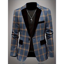 B 88867 Men's Slim Fit Casual Blazer �������eС���b ���l