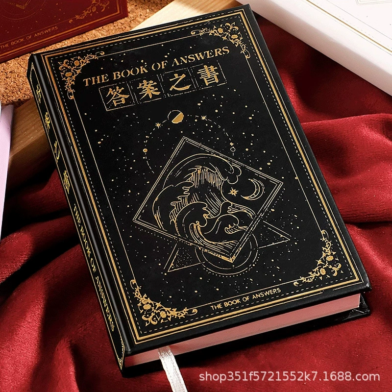 Твердная книга «Книга ответов» переносной двуязычный журнал, стиль мистического пророчества, карманный подарок