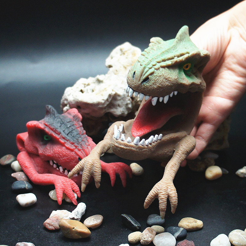Realistic Dinosaur Hand Puppet Toy For Kids Role Playing Props_voghion.com