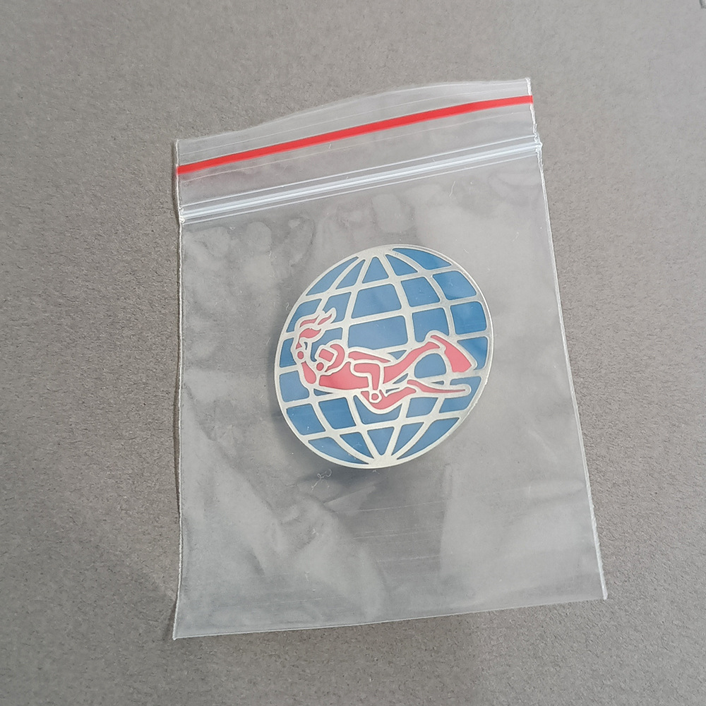 Padi Logo Enamel Brooch Red Diver Blue Earth Badge Scuba Diving Theme Backpack Accessories