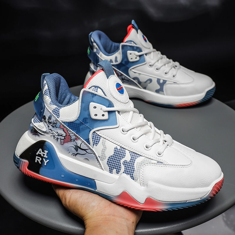 Leren hardloopschoenen voor heren met dikke zool voor najaar_voghion.com