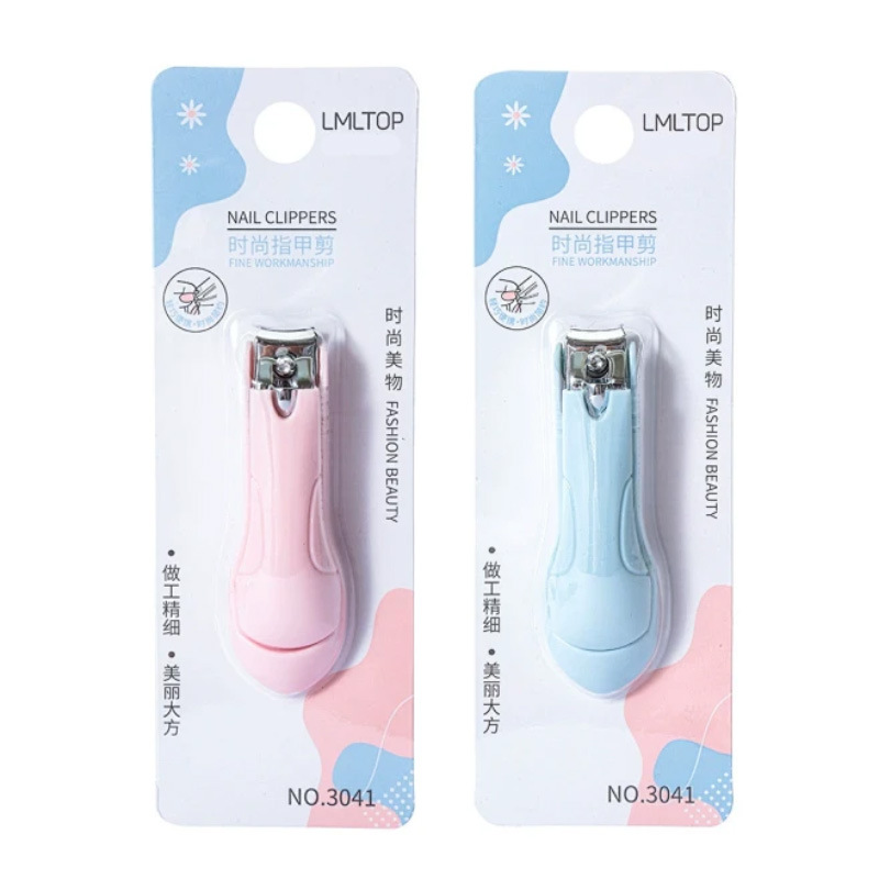 LMLTOP moda cortaúñas portátiles cortaúñas herramientas de manicura cortaúñas antideslizantes 3041