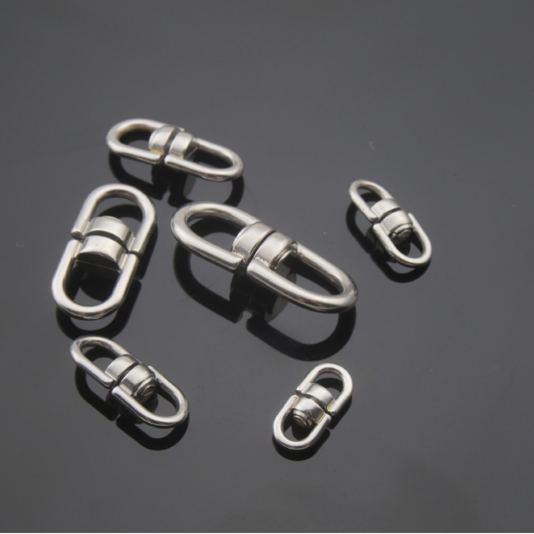 不锈钢8字链接环迷你发财扣万向旋转8字扣360度旋转链接扣钥匙扣