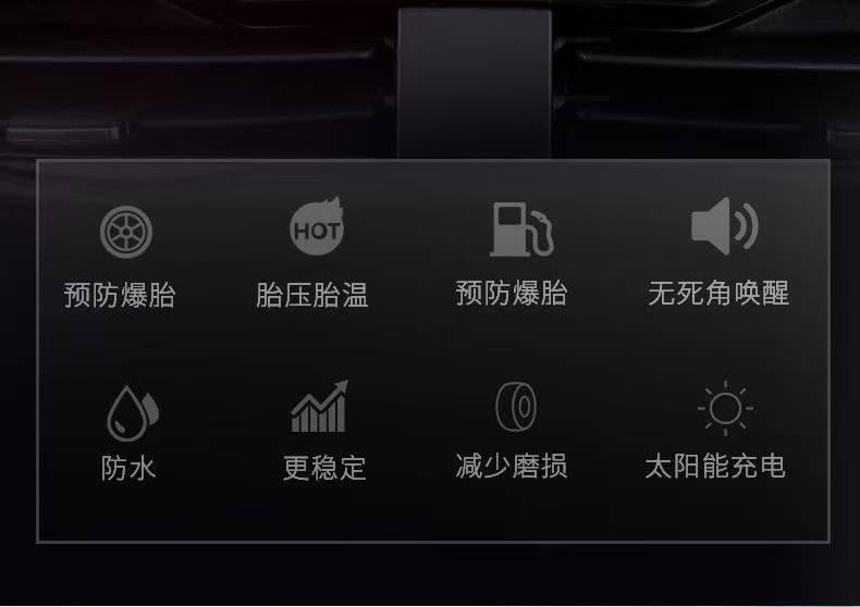 Tire pressure monitor solar tire pressure detection instrument car built-in external high-precision tire pressure meter wholesale
