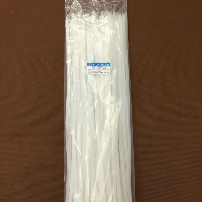 厂家批发白色扎带10*500 国标白色尼龙扎带 浙江白色尼龙扎带