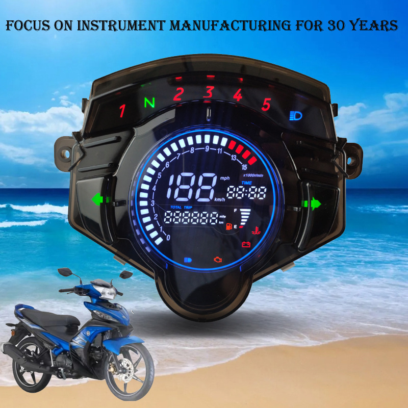 Exported to South America Yamaha Lc135 Digital Instrument Assembly Mexico Italika At110Rt Road Code Meter