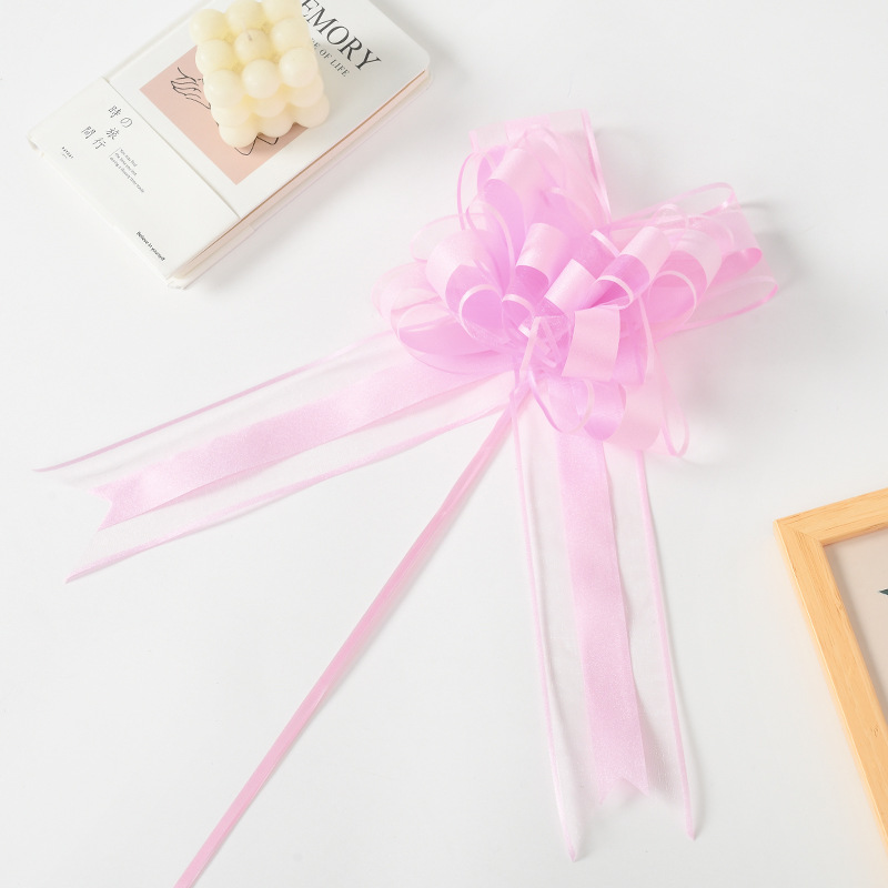 Nuevo crossover Macarons de gran tamaño, diamantes rotos, cebolletas, hilo de nieve, flores de dibujo, embalaje de regalo de Navidad, decoración de coche de bodas, flores de dibujo