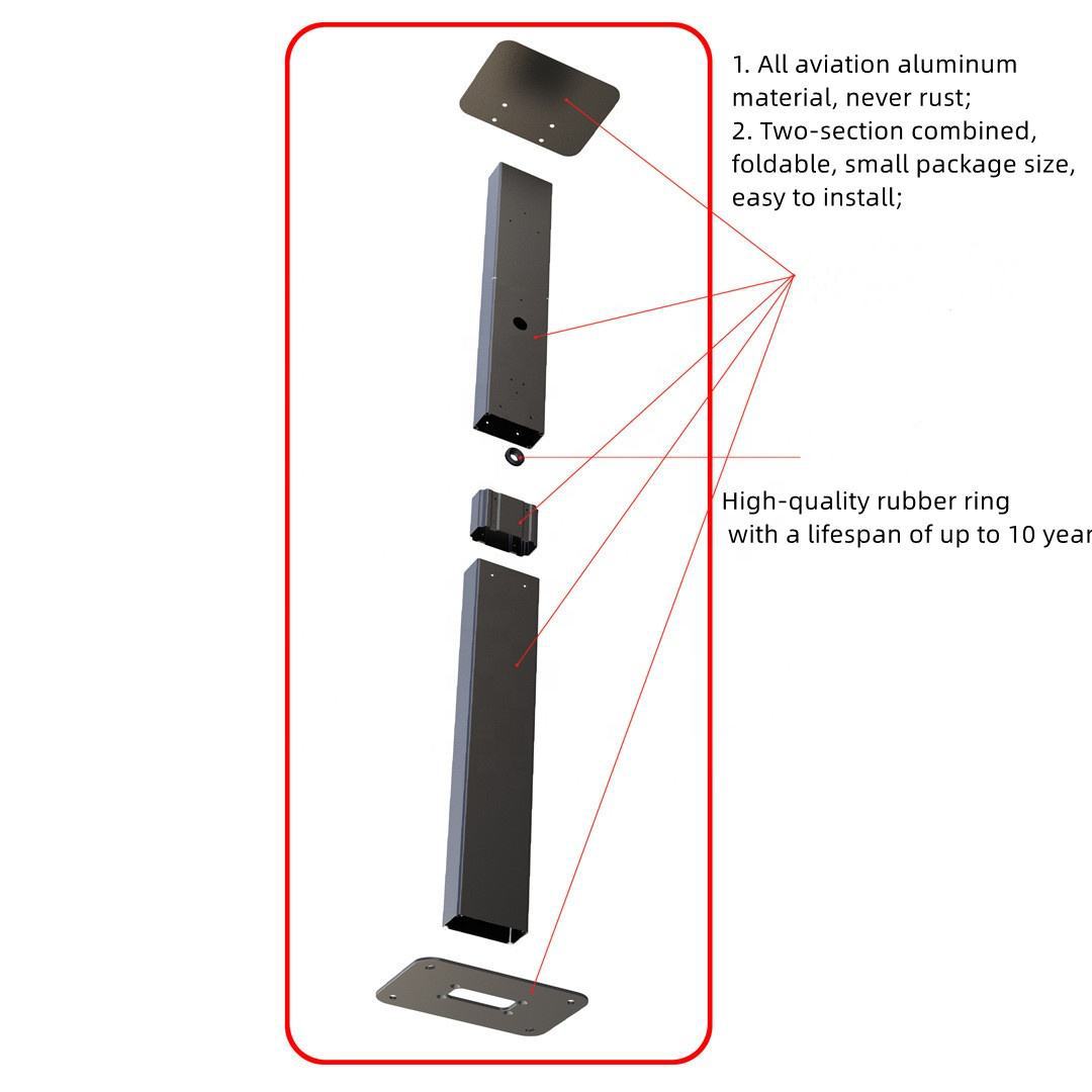 New Energy Vehicle Charging Station Column, Charging Station Column Pole Fixing Bracket, Universal Electric Vehicle Charging Station