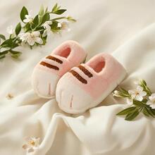 L 25462 Cute cat fleece cotton slippers �ɰ�èצ��������Ь