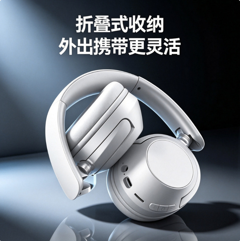 Portable and versatile 23 wholesale light luxury foldable manufacturer SY direct sales cross-border wireless over-ear Bluetooth headphones