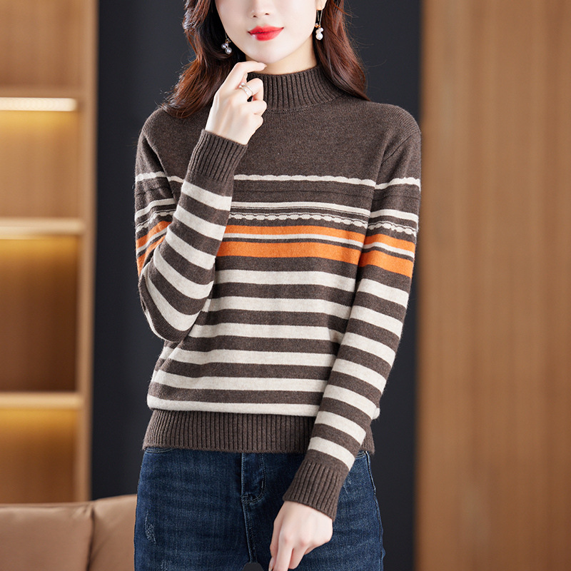 Knitted base body-friendly demi-season fashionable elegant sweater