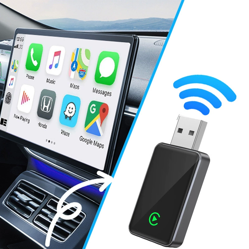 Адаптер проводного в беспроводной CarPlay, беспроводной CarPlay-адаптер, совместимый с Android Auto, «умный» бокс для интеграции автомобиля