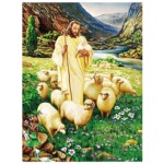 厂家直销pet光栅三维高清立体画3D/5D装饰画宗教人物画