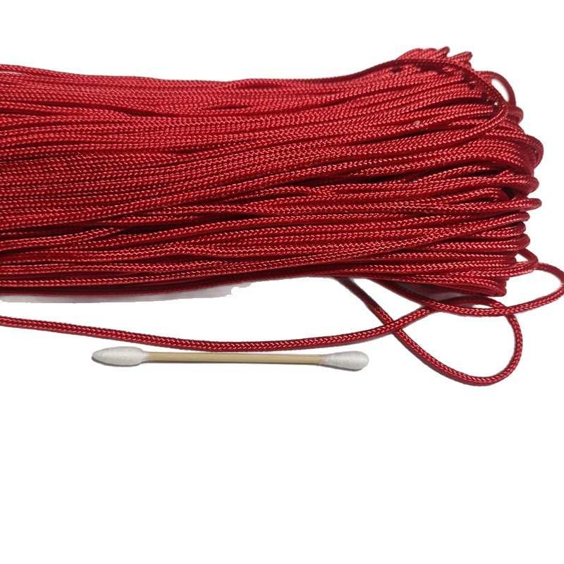 厂家批发束口绳风绳现货白色尼龙编织绳彩色编织绳捆绑绳彩色拉绳