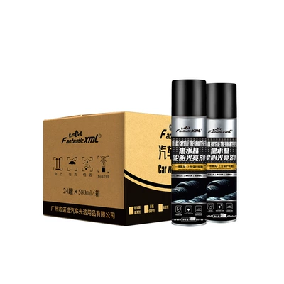 Car Tire Shine Agent, Tire Foam Cleaner, Anti-Aging Tire Glaze Maintenance Oil Wax Spray (Cleaning/curing agent) - 580ml-tire-brightener