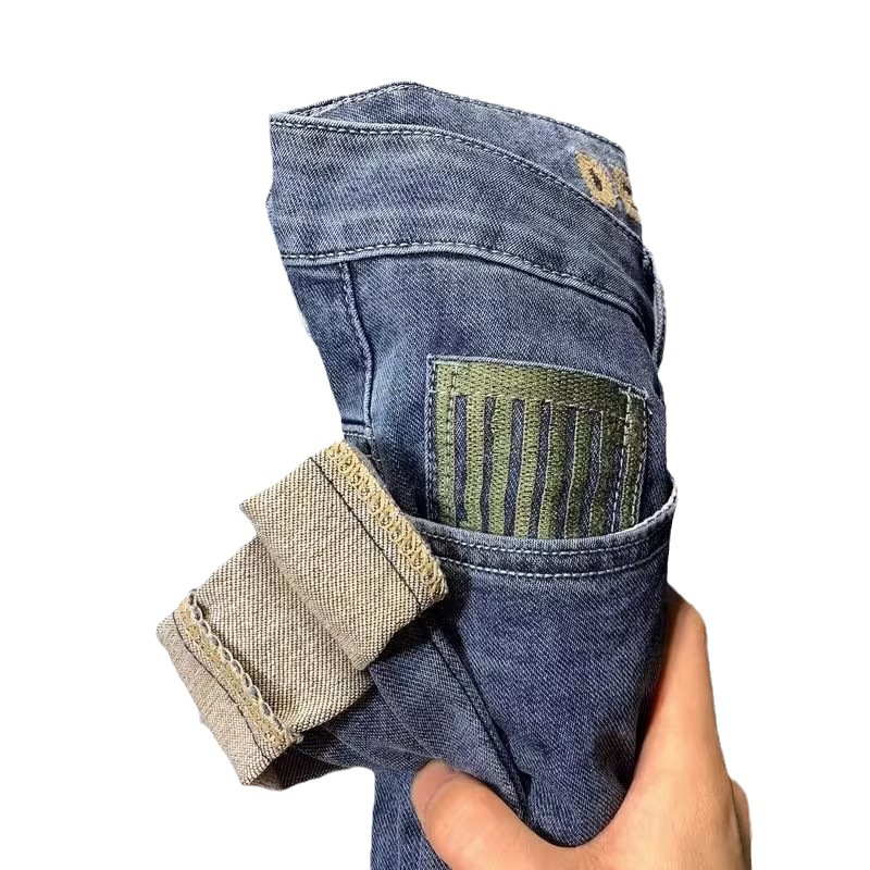 Jeans new autumn elastic slim fit straight trendy brand versatile casual men's small leg long pants trend_vogarts.com