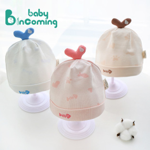 Baby Fetal Cap Summer Thin Delivery Room Newborn Head Protection Hat Soft Breathable Baby Hat Cartoon