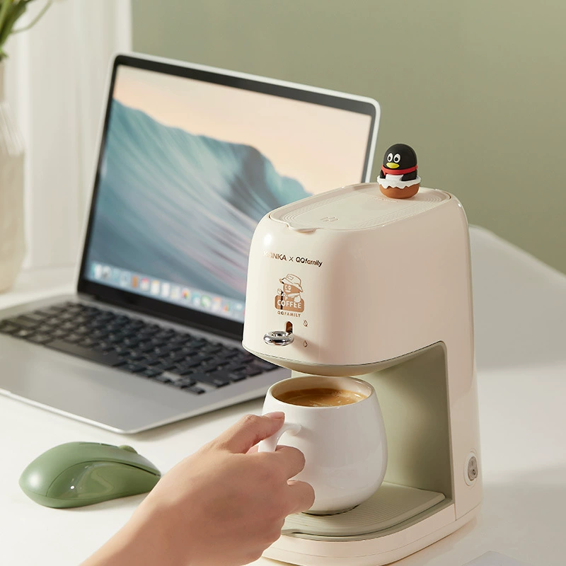 Китайский текст: Coffee machine Homes semi -automatic small office brewing flower tea machine American machine QQ joint coffee