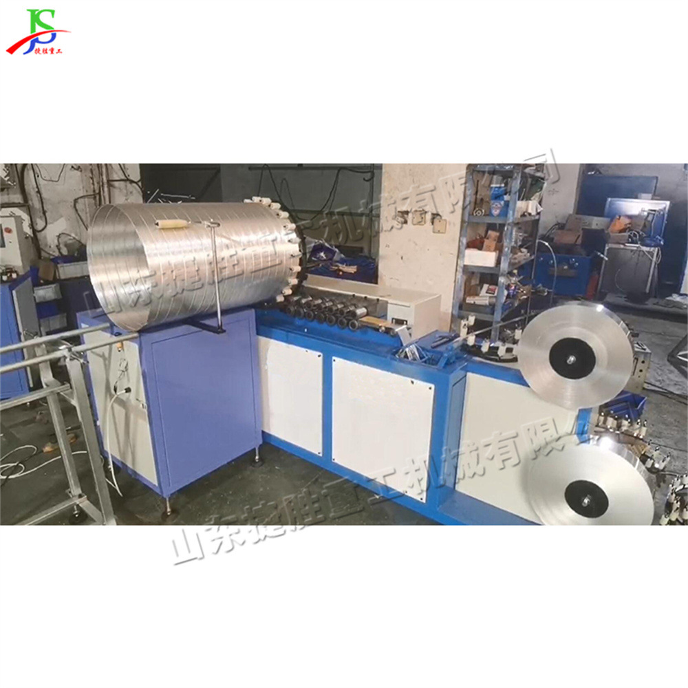 Máquina de formación de chimenea de escape de cocina pequeña máquina de bobinado de tubo de manguera corrugada de papel de aluminio de escritorio máquina de tubo corrugado