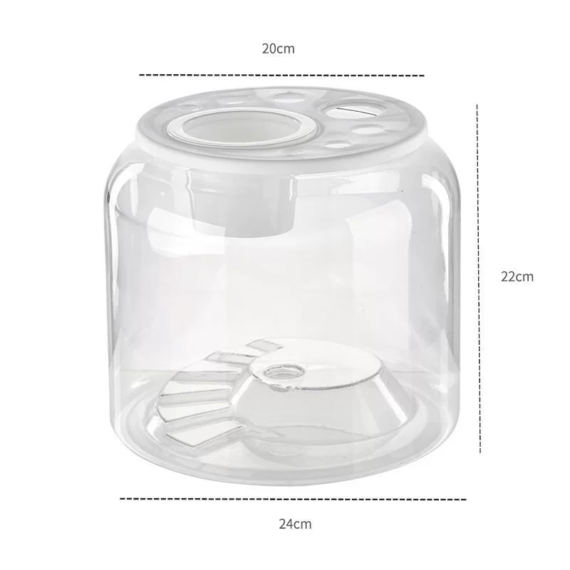 Plastic turtle breeding cylinder micro -landscape hood living room transparent lid lizard lizard climbing cylinder