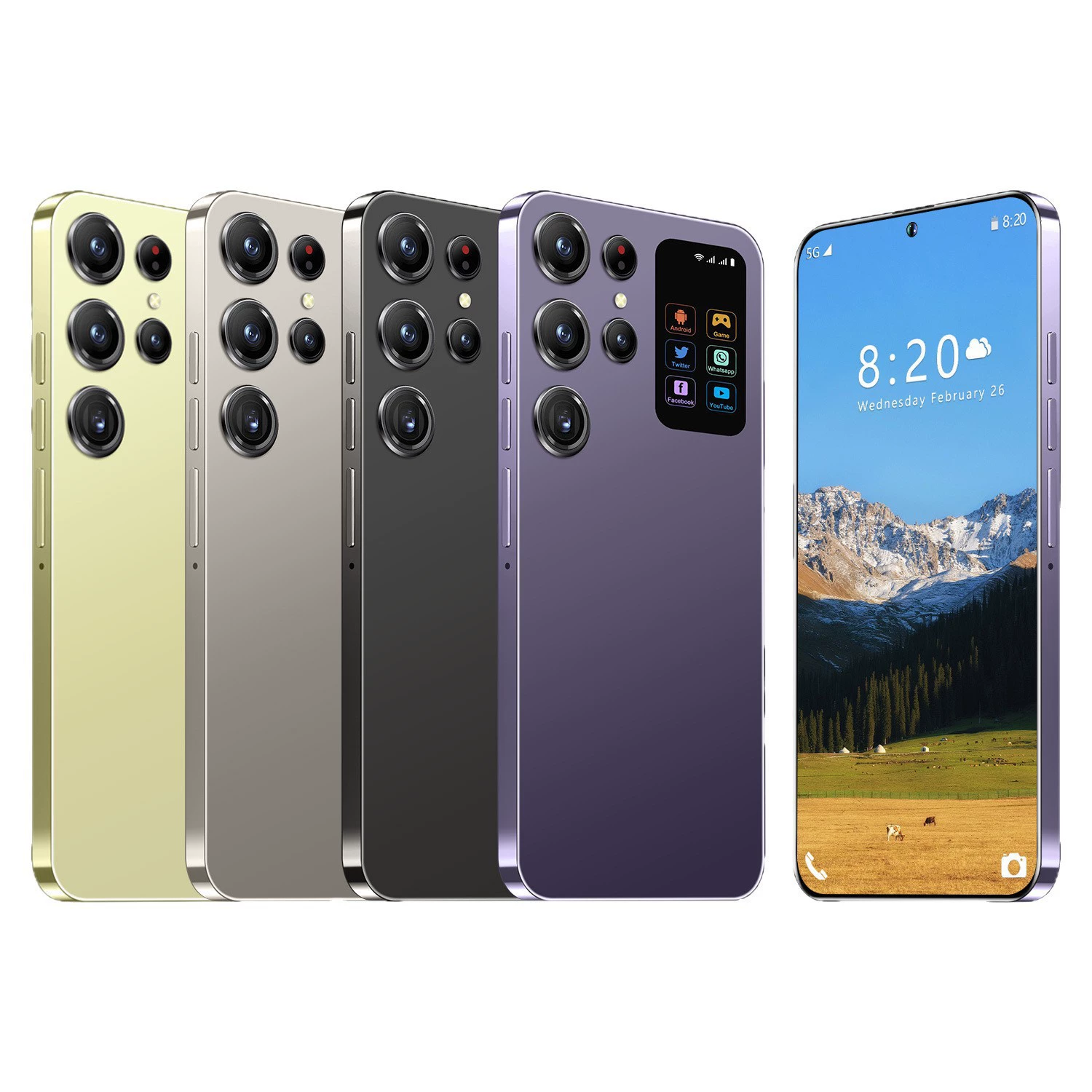 Smartphone S25, 7.3-inch wide screen, Android 8.1, 0.44 kg