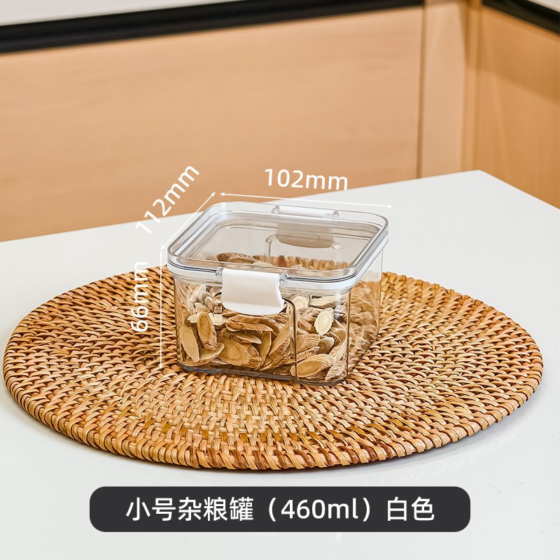 Tanque de sellado granos, especias de cocina, contenedor de almacenamiento de granos, caja de plástico transparente de grado alimenticio, caja de almacenamiento de té de productos secos image 12