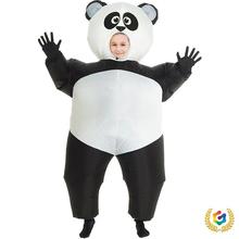 ✅跨境提供熊猫充气服儿童节服装宝宝巴士可爱立体装扮大熊猫充气