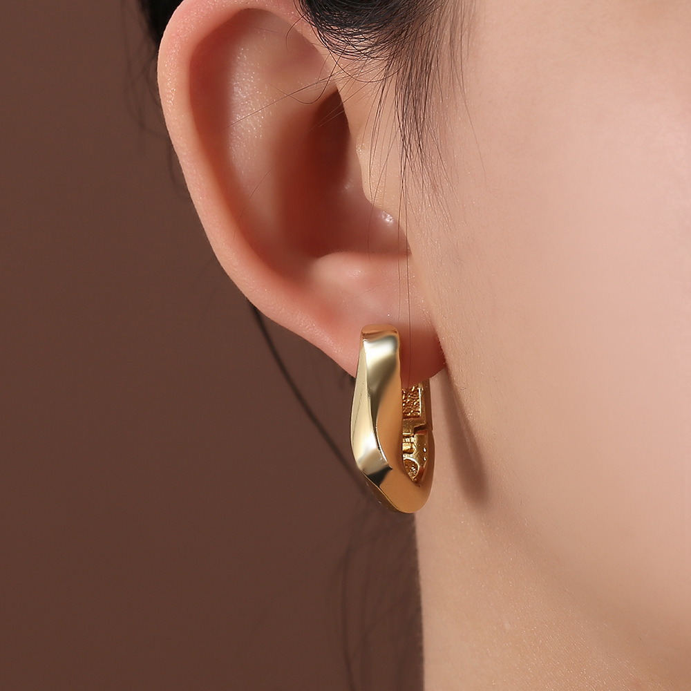 geometric retro trend fashionable hypoallergenic earrings