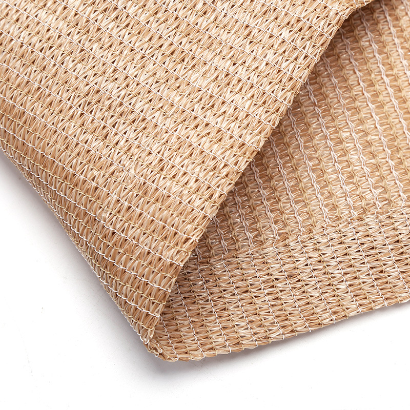 米黄色太阳网防晒网加密遮阳网包边家用庭院阳台汽车植物网布户外