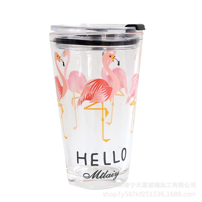 Cartoon glass hairpins, creative cute straw for office, wholesale
