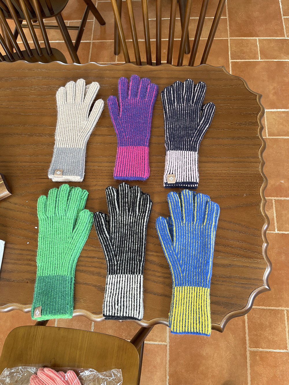 Elegant, Basic Style Women's Elegant Basic Stripe Gloves 1 Pair