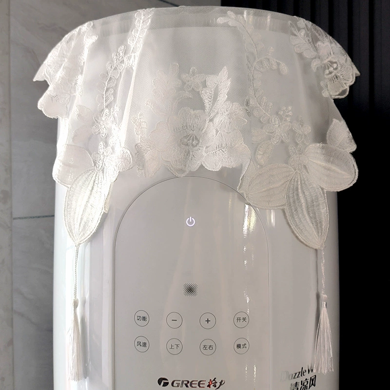 Вышитая Кружевная Сетка с кисточкой в форме квадратного универсального чехла Белый красивый чехол для украшения дома из ткани от пыли