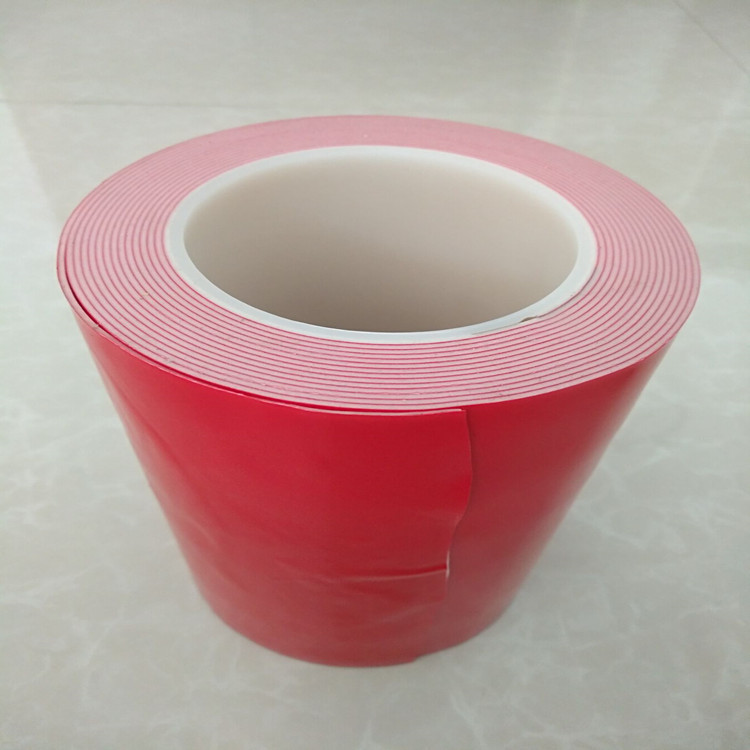 红膜白色亚克力双面胶 超高粘防水耐高温泡棉双面胶带 白色挂钩胶