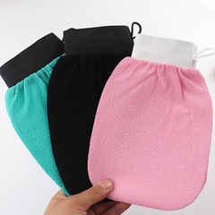 Morocco single-layer loofah bath scrubbing glove for exfoliating, new bath glove, popular in foreign trade.