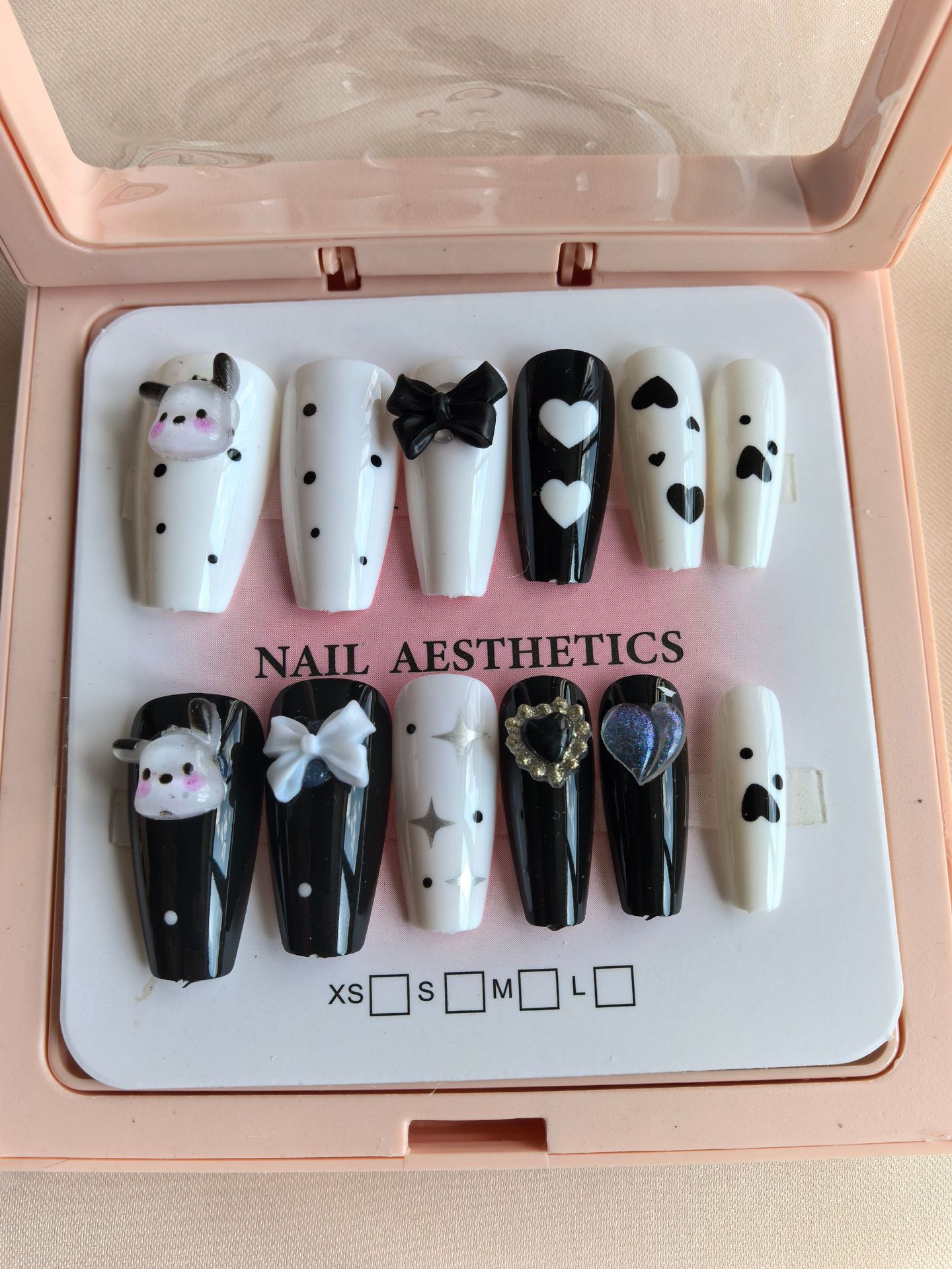 Caja de exhibición marco de fotos más taladro manicure suministro fuente de uñas DIY francés color delgado manicure falso salón al por mayor