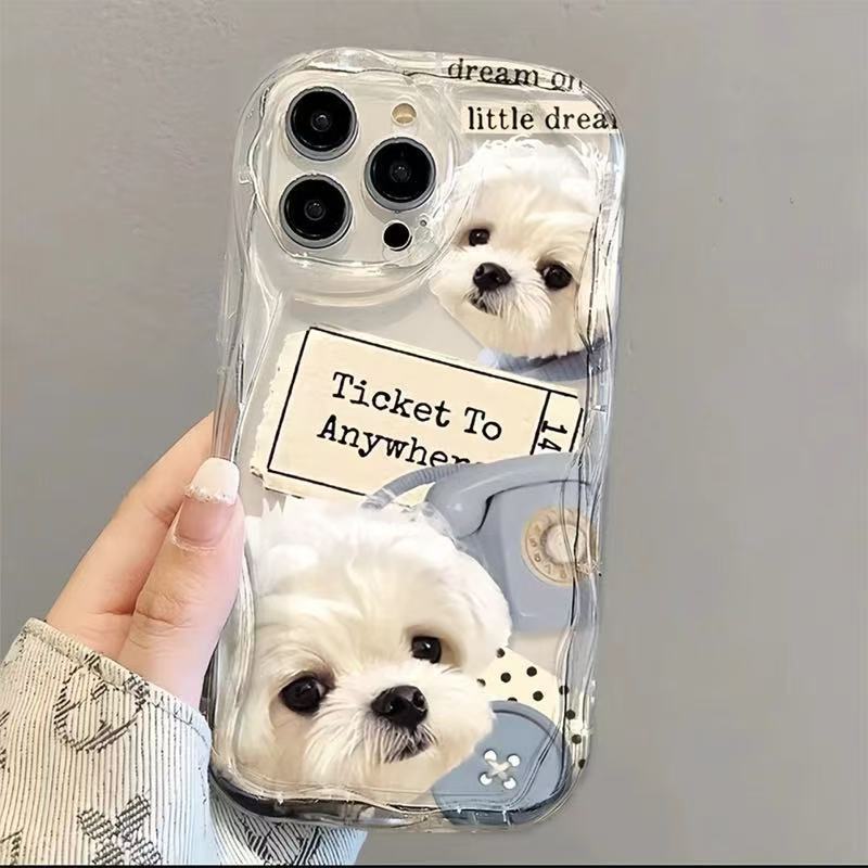 Inglés lindo aplicable iphone16pro funda para teléfono móvil Apple 15 Europa y América 14 dibujos animados 13promax nuevo 12x