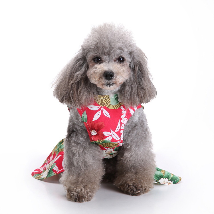 Vestido estilo princesa para mascotas, dulce y elegante, con lazo, para gatos y perros, ideal para salidas con tu perro._voghion.com