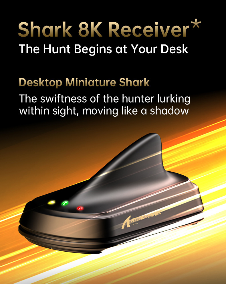 ATTACK SHARK Mouse wireless Attack Shark V8, leggero PAW3950, giochi, The Third Mock Examination, 8K_voghion.com